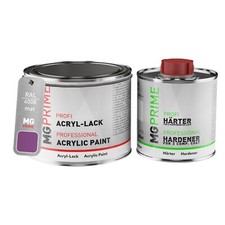 RAL 4008 Violet de sécurité Peinture acrylique mate Pot de 0,75 litre durcisseur