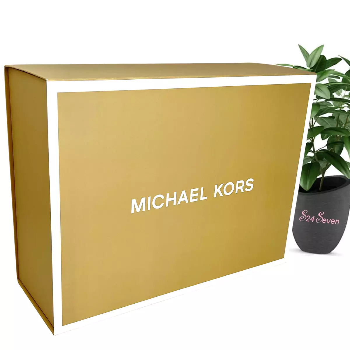 Michael Kors Brown White Gift Box 100 Guaranteed Authentic