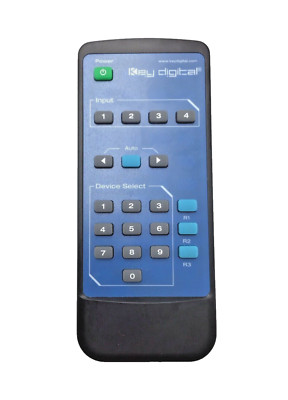 Genuine Key Digital KDRMSWPROK HDMI Switcher Remote Control