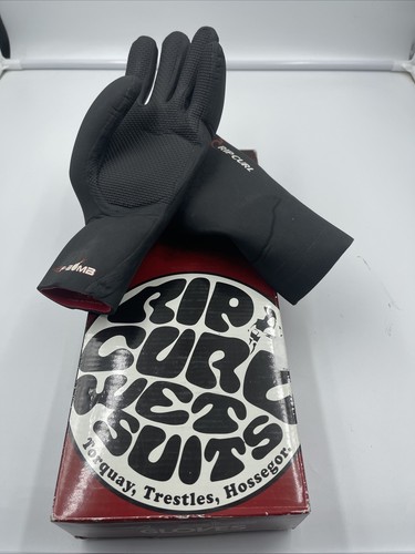 Rip Curl F-Bomb 3mm Neoprene Dive Gloves Small Scuba Snorkel Surf Black - Picture 2 of 5