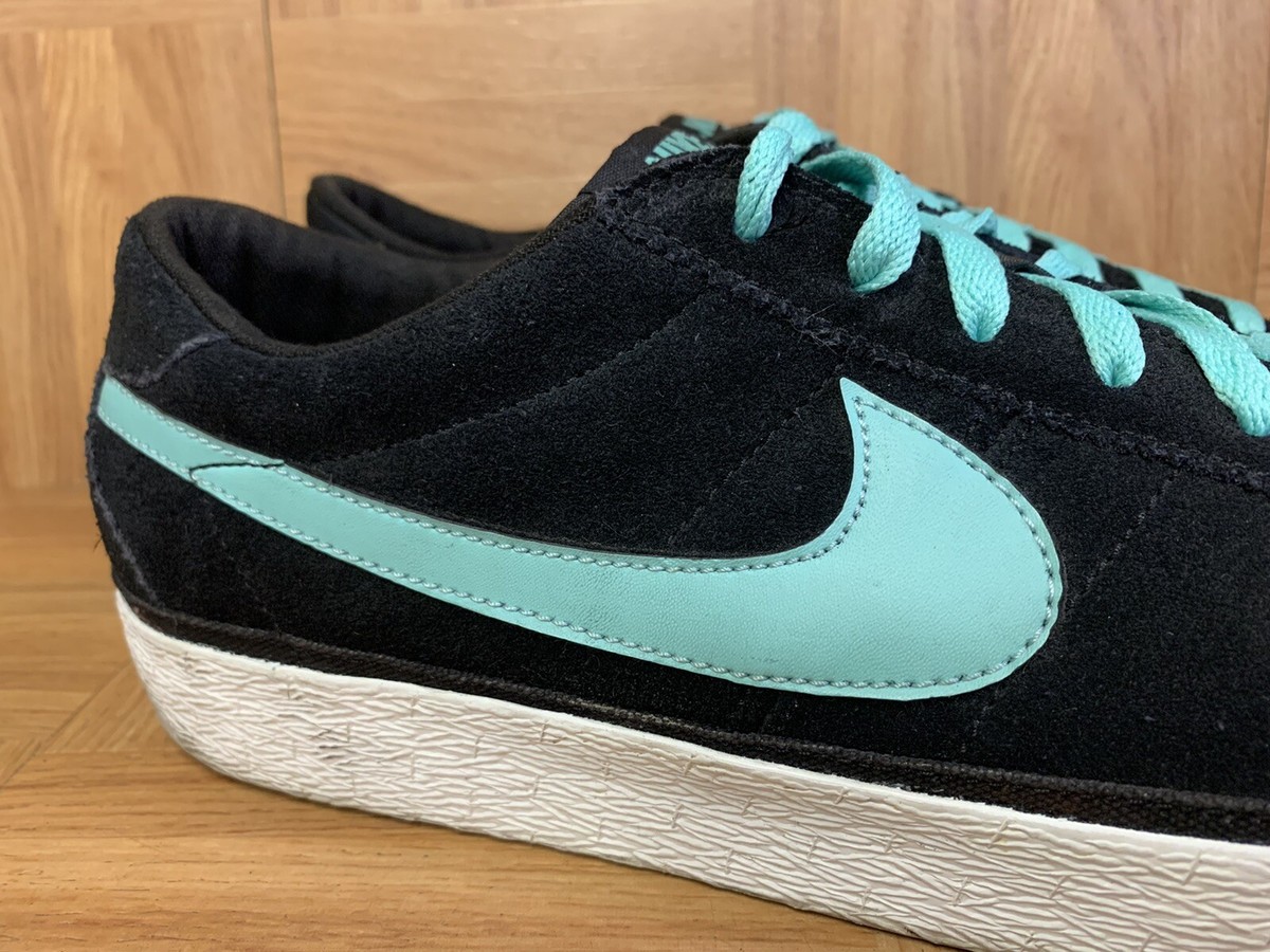 RARE🔥 Nike Zoom Bruin SB Black Mint White Suede Skate Shoes