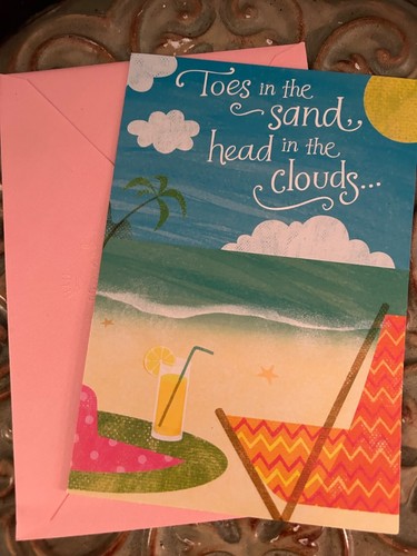 Hallmark Greeting Mothers Day Beach-Themed Card With Pink Envelope By Hallmark - Picture 7 of 8