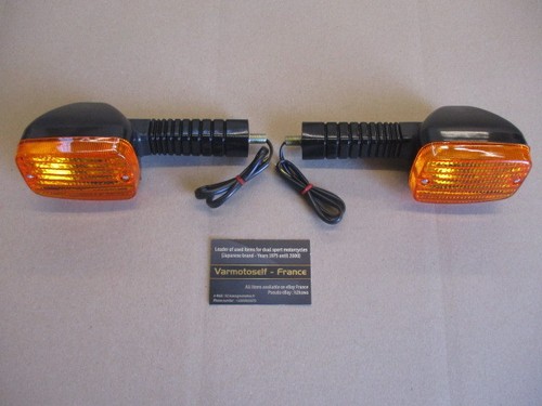 Clignotants Moto à Tige Courte – 4 Pièces – Pour Suzuki DR, Bandit, GSXR – Ambre – Étanche