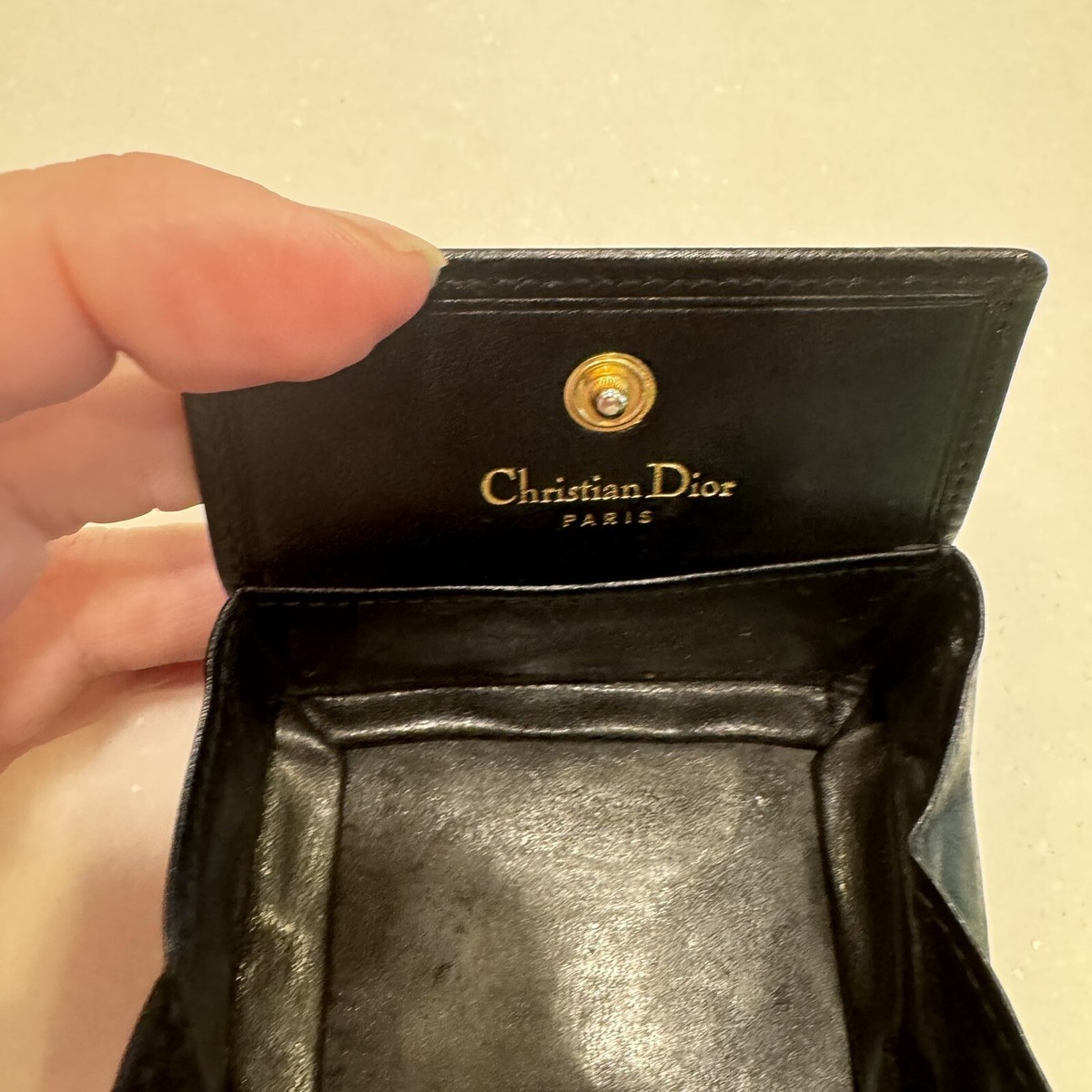 Christian Dior VINTAGE Coin Purse black mint condition. No Christian Dior VINTAGE Coin Purse black mint condition. No