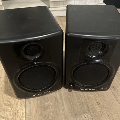 M-Audio Studiophile AV 40 Desktop Studio Monitor Reference Speakers no cords
