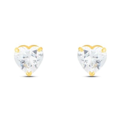 Orecchini Donna In Oro Giallo 9K (375) Con Cristallo Grigio – Design Italiano, Confezione Regalo Di Lusso - 3