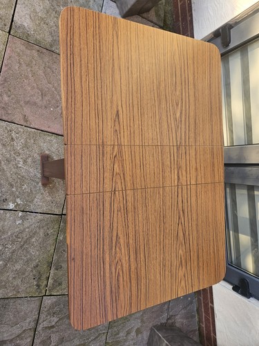 Vintage 1970s Drop Leaf Table Folding Table Mod Century - Picture 8 of 22