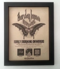 BARCLAY JAMES HARVEST*Early Morning*1972*ORIGINAL*POSTER*AD*FRAMED* FAST SHIP