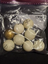 VINTAGE SPORT CRAFT & HARVARD OFFICIAL PING PONG BALLS lot Of 8 FREE SHIPPING