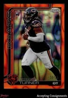 2025 Topps Chrome Football Orange Lava Refractor Shemar Turner #303
