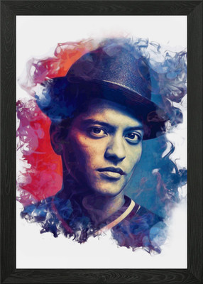 Bruno Mars Framed Wall Art Poster Canvas Print Picture