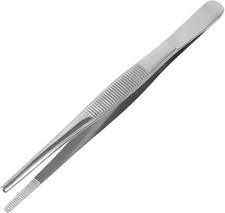 Surgical Tweezers and Dressing Forceps, 5.5 Inches Long Serrated Stainless Steel