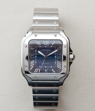 Cartier Santos de Cartier WSSA0030 Men's Steel Automatic Watch Blue Dial
