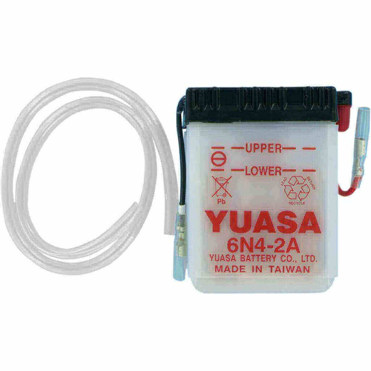Batterie Yuasa 6N4-2A-4 pour moto ancienne Honda XLS 125 250 500