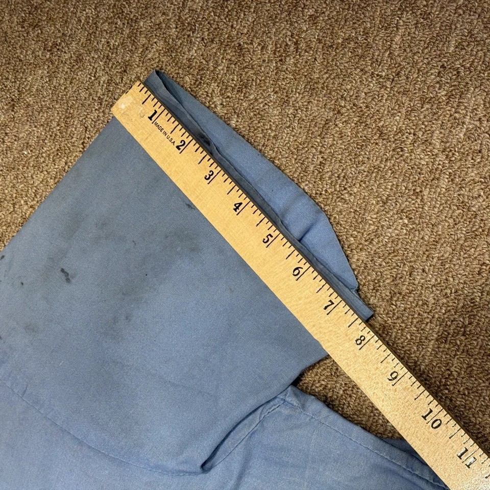 Engineered Garments Work Shirt Medium Stained Worn Light Blue Ghost Patch David - Image 3 of 4