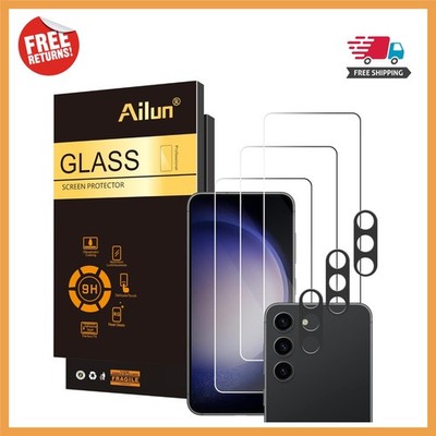Galaxy S23 FE Screen and Camera Lens Protector - 3 Pack Ultra Clear Installation