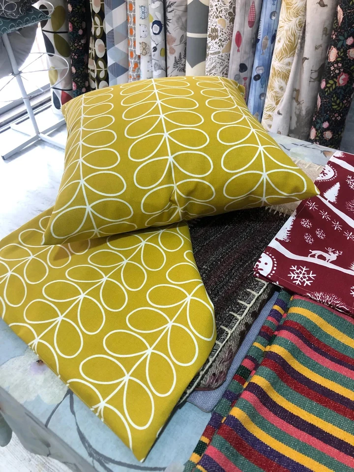 Fundas de cojín de vástago lineal estilo escandinavo de algodón y lino 45x45 cm (18X18 pulgadas) Foto 3 de 4