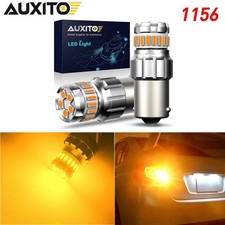 Auxito 1156 Amber Yellow Led Turn Signal Indicator Parking Light Bulbs Canbus Us