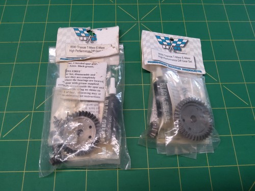 Tmaxx 4910 Robinson Racing 8590 steel diff gear set X 2 packs!! New!! Emaxx 3906