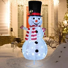 Light Up Snowman Christmas Decorations Outdoor Lighted Snowmen Indoor Outside...