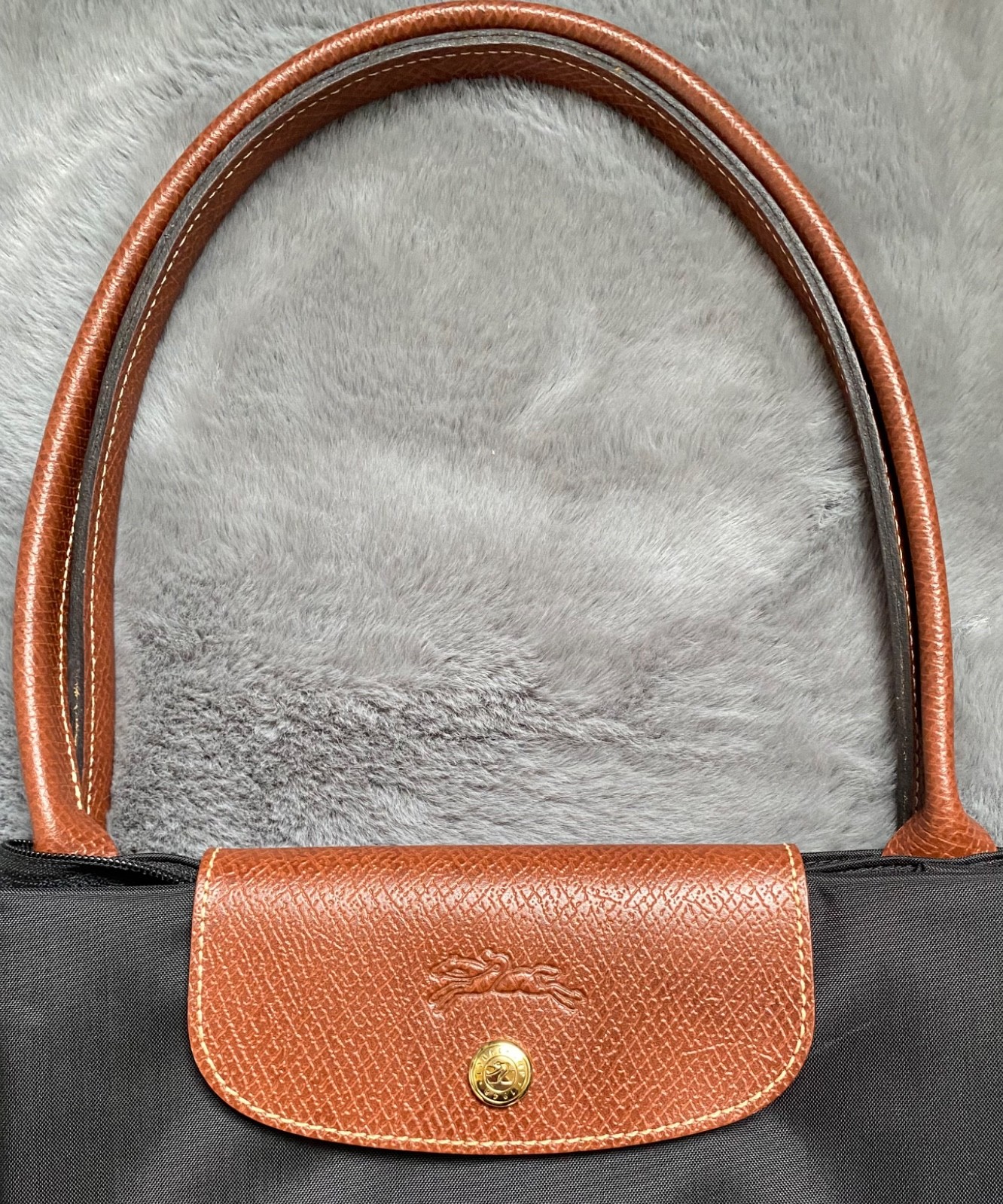NEW 2010s Authentic Longchamp Le Pliage Original Black Large Tote Shoulder Bag image 7