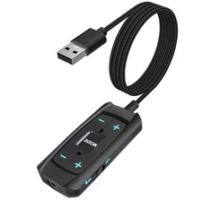 USB Sound Card Virtual 7.1 Surround Sound USB to 3.5mm Jack Audio Adapter Cab...