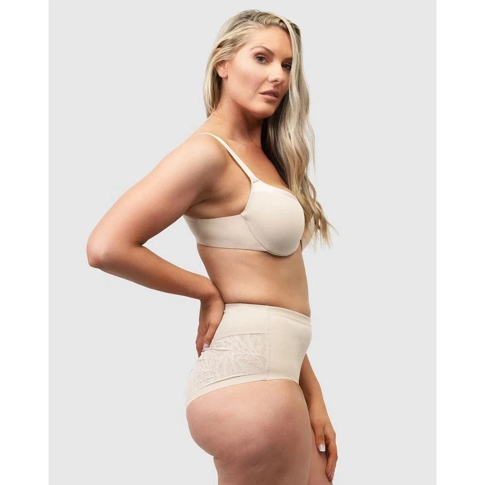 Sujetador con aros sin costuras Naturana The Wednesday satinado crudo 36DD Foto 3 de 3