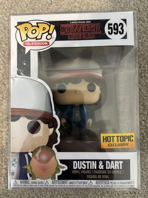 Funko Pop! Vinyl: Stranger Things - Dustin Henderson (w/ Dart) - Hot Topic 593