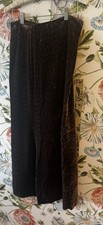 Vintage 90s Y2K Ralph Lauren Tartan Label Velvet Look Floral Lined Skirt Size 4