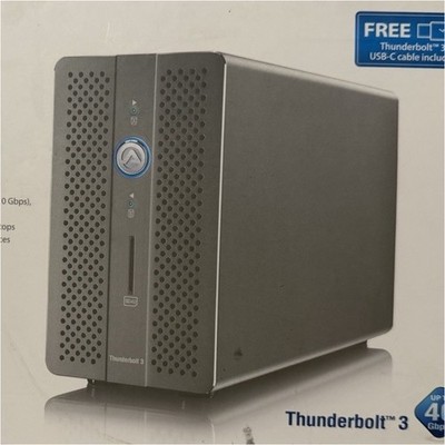 AKiTiO Thunderbolt 3 RAID Dock USB 3.1 DisplayPort SD Card Reader Power Delivery