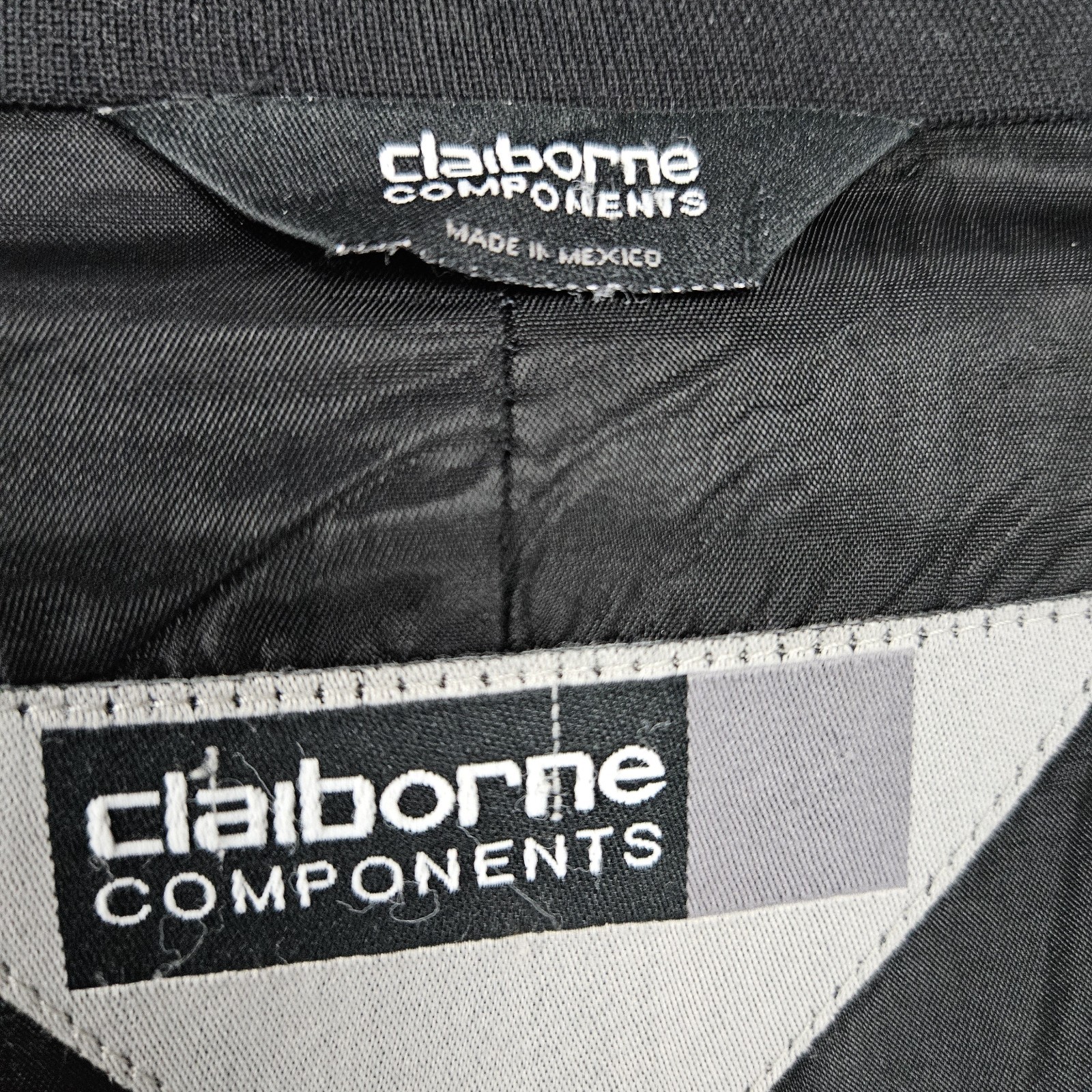 Claiborne Components Black 3 Button Ventless Notc… - image 3