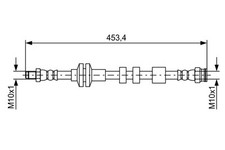 BOSCH 1 987 481 574 Bremsschlauch für ALFA ROMEO