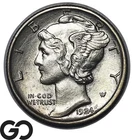 1924-D Mercury Dime *FULL Split Bands Denver Issue* Choice Unc+ FSB