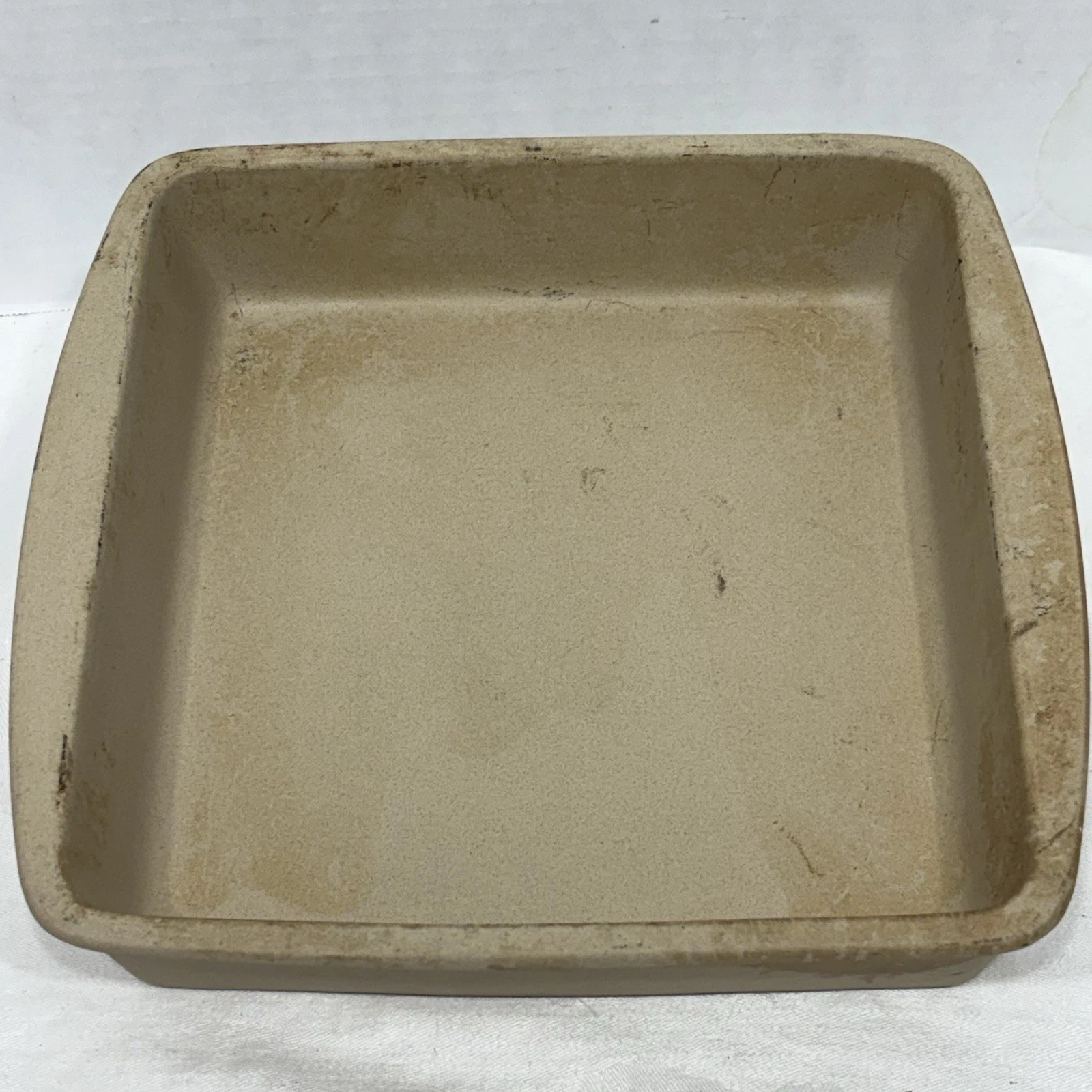 The Pampered Chef 9x9 Square Baking Stone Pan Family Heritage Collection USA