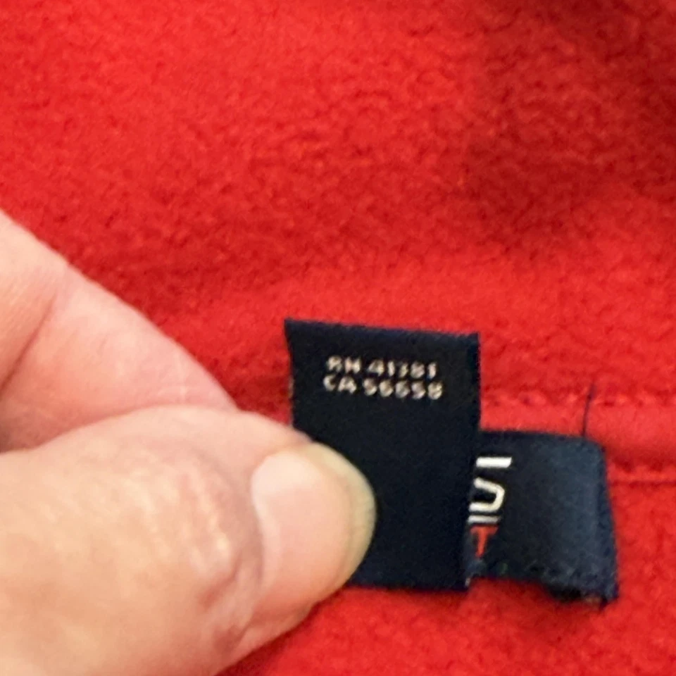 Chaps Vest Womens 1X Red Fleece Full Zip Sleeveless Pocket Sport Outdoor NEW - Image 3 of 4