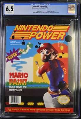 Nintendo Power Magazine #39 Mario Paint CGC 6.5 August 1992