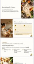 Bocaditos de Amor Spanish Baby Food Nutrition Recipes Book Ages from 6 month