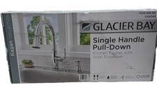 Glacier Bay Kagan Chrome 15 in. H Pull Down Sprayer Kitchen Faucet  360° Spout
