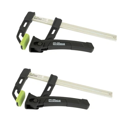2x Einhandzwinge Schnellspannzwinge Schrabzwinge 80kg Spannkraft 16cm Spannweite - Bild 1 von 4