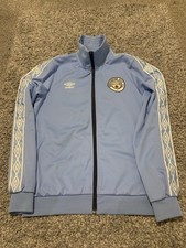 Manchester City Tailored By Umbro Track Top Jacket Size M Mens Diamond Series
