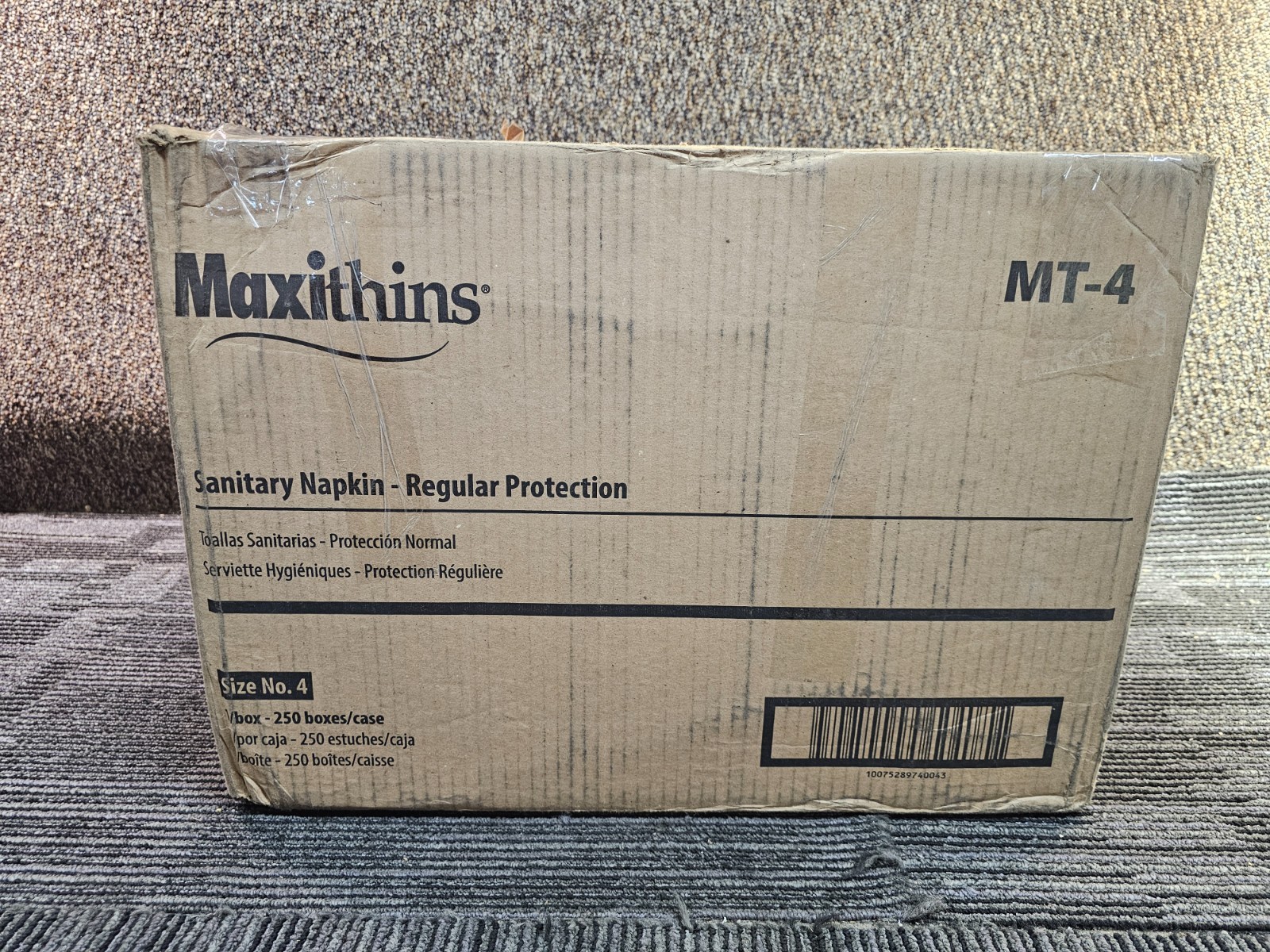 (QTY 250) Hospeco MT-4 Maxithins Vended Sanitary Napkins #4 Menstrual Pad