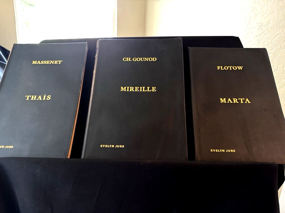 RARE 1907 Thaïs + Gounod Mireille + Flotow Marta | Opera Vocal Scores | E. Jurs - Image 2 of 4