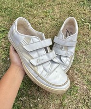Rare Y2K 2000?s Evisu Maniacs White Leather Strap Trainers Size UK 11
