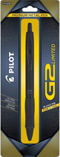 , G2 Limited Premium Gel Roller Pen, Fine Point 0.7 Mm, Matte Black Barrel, B...