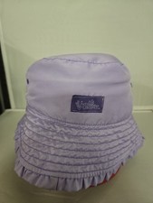 UV SKINZ Reversible Lavender Bucket Hat with Ruffle Trim Girls Sun Hat