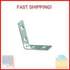 Prime-Line MP9221 Angle Corner, 2 In., Steel Construction, Zinc Plated, 4 Hole B