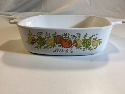 Corning Ware 1 Qt Spice Of Life L'Echalote Casserole Dish A-1-B Vintage No Lid