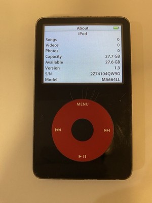 Apple iPod U2 30GB ほぼ新品 3476 Vintage Apple iPod 30GB BOX ONLY U2 / Bono Special Edition Red