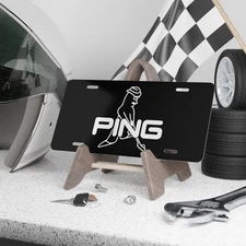 Ping Golf Logo Vanity Plate - Classic Sports Equipment Tag USA Made