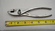Vintage DIAMOND Horseshoe K36 6-1/2" SLIP-JOINT PLIERS, Made in USA Great Shape